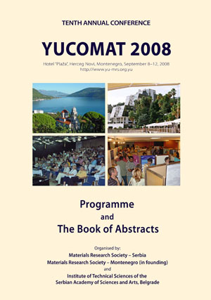 YUCOMAT 2008 Book of abstracts